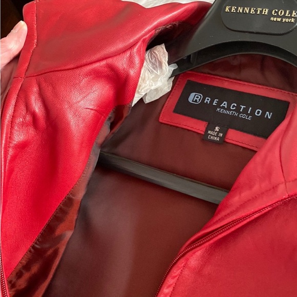 ❣️Leather Moto Jacket by Kenneth Cole ~ RARE Luxe Leather VHTF - Picture 7 of 15